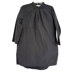 Tuckernuck Pomander Place Black Polly Dress Size Large Long Sleeves Cotton